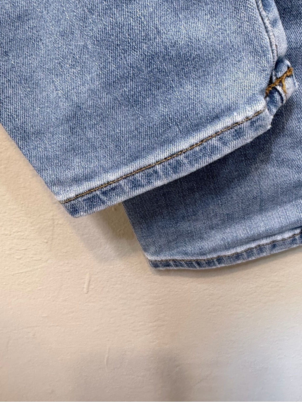 Armani Exchange | Mid-Rise Light Wash Factory Faded Denim Designer Skinny Jeans - Picture 10 of 16